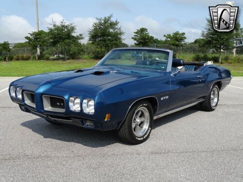 Atoll Blue 1970 Pontiac GTO Convertible 400 V8 700R4 Automatic Available Now! image 3
