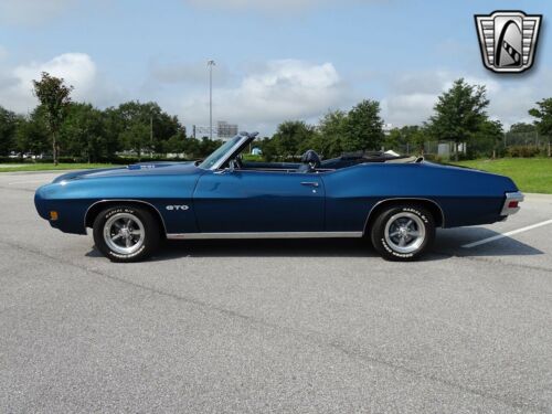 Atoll Blue 1970 Pontiac GTO Convertible 400 V8 700R4 Automatic Available Now! image 4