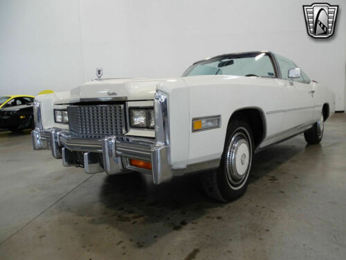 White 1976 Cadillac Eldorado 2 Doors 500ci 3 Speed Automatic Available Now! image 4