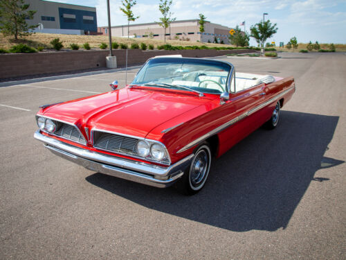 Red 1961 Pontiac Bonneville Convertible 389 CID V8 3 Speed Automatic Available N image 2