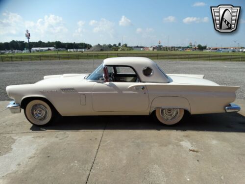 White 1957 Ford Thunderbird Convertible 312 CID V8 3 Speed Automatic Available N image 4