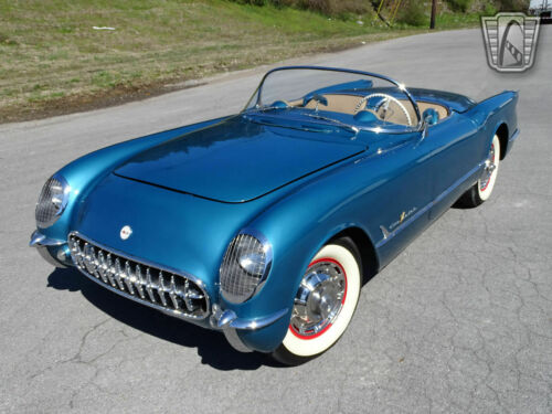 Blue 1955 Chevrolet Corvette Convertible 265 CID V8 2 Speed Automatic Available image 3