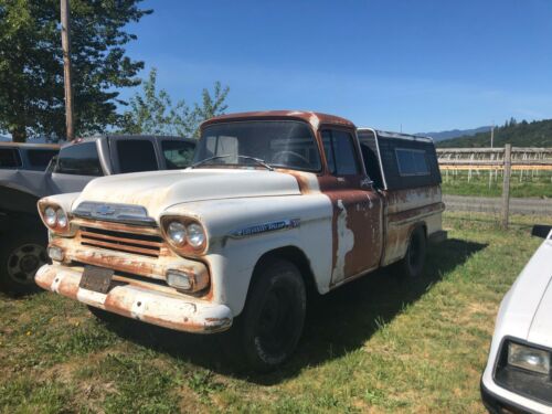 1959 chevy apache  pickup truck shortbed fleetside NO RESERVE!