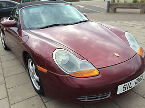 PORSCHE BOXSTER 2.5 Petrol RED CONVERTIBLE 1998 ,89 000 miles MOT and TAX