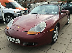 PORSCHE BOXSTER 2.5 Petrol RED CONVERTIBLE 1998 ,89 000 miles MOT and TAX image 1