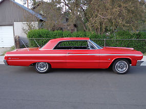 1964 Chevy Impala Super Sport SS Classic hobbiest Red black interior Sweet! L@@K