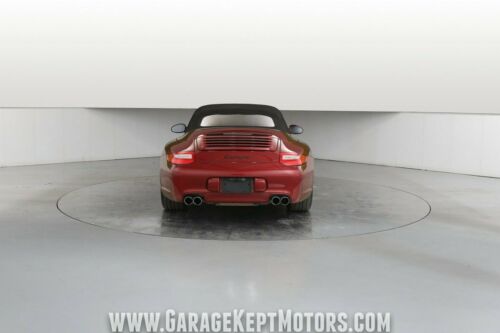 2009 Porsche 911 Carrera Burgundy Red Metallic Convertible Flat 6 Cylinder Engin image 4