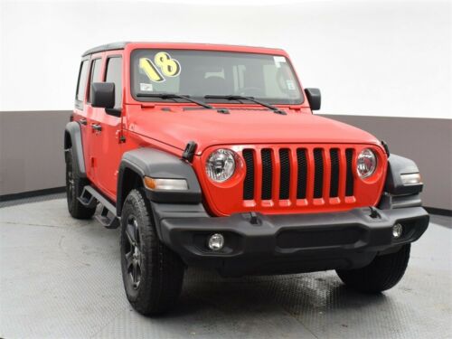 2018 Jeep Wrangler Unlimited Sport 36,212 Miles Firecracker Red Clearcoat 4D Spo image 2