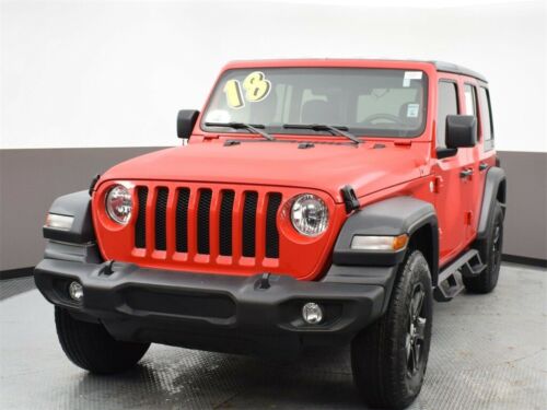 2018 Jeep Wrangler Unlimited Sport 36,212 Miles Firecracker Red Clearcoat 4D Spo image 4