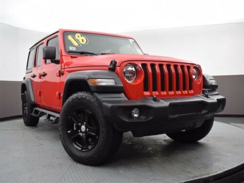 2018 Jeep Wrangler Unlimited Sport 36,212 Miles Firecracker Red Clearcoat 4D Spo image 7