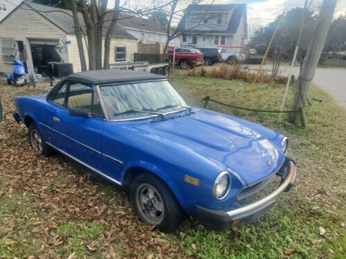 1981  124 Convertible Blue RWD Manual SPIDER