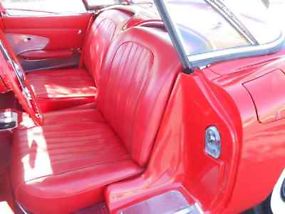 1960 C1 Stunning Roman Red (white coves) Red Interior image 6
