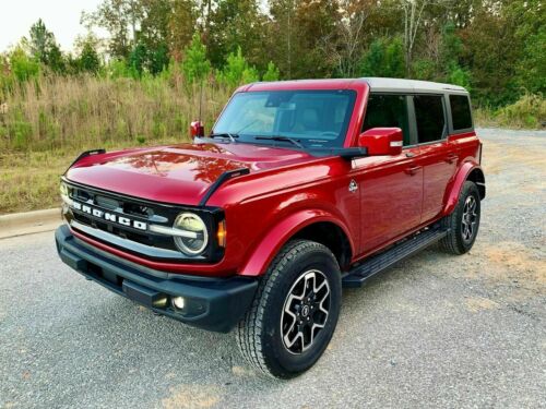 2021 Ford Bronco SUV Red 4WD Automatic Outerbanks