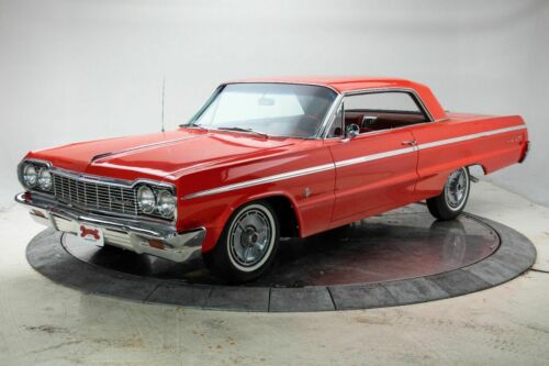 1964  Impala SS V8 409 Dual Quad Manual 4-Speed Coupe Ember Red
