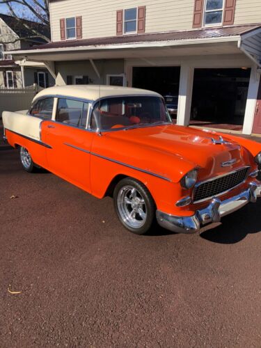 1955 Chevrolet Bel Air Coupe Orange RWD Automatic