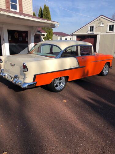 1955 Chevrolet Bel Air Coupe Orange RWD Automatic image 1