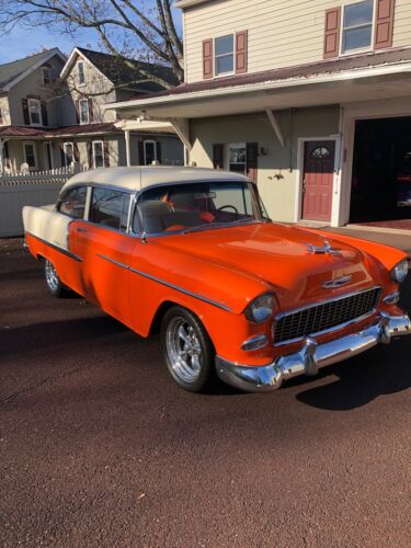 1955 Chevrolet Bel Air Coupe Orange RWD Automatic image 8