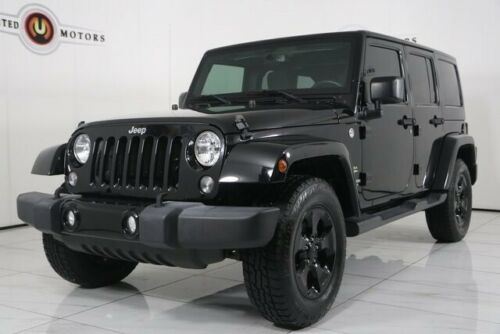 2015 Jeep Wrangler Unlimited Sahara 73530 Miles Black Clearcoat 4D Sport Utility image 4