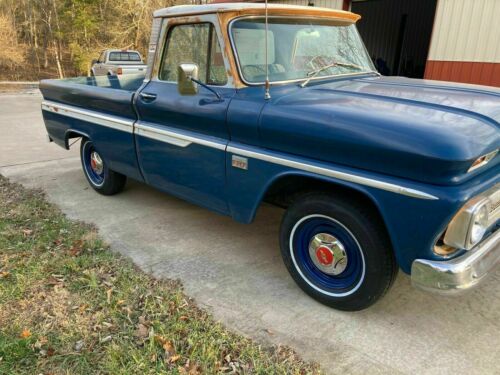1966  C-10 Pickup Blue RWD Manual deluxe