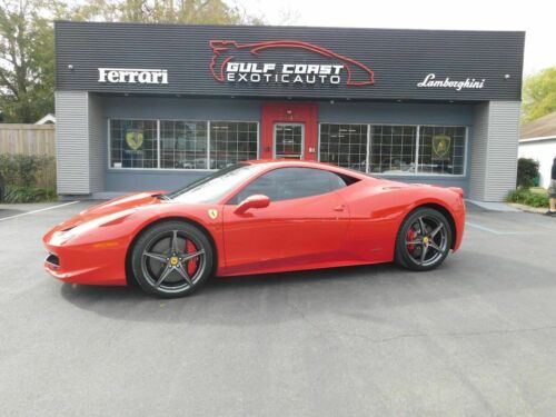 2011  458 Italia Base 2dr Coupe 8625 Miles Red Coupe 4.5L V8 Automatic 7-