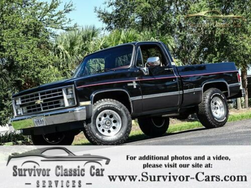 1987 SilveradoC/K10BlackSurvivor Classic Car Services LLC