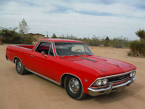 1966 EL CAMINO 350 700R4 CALIFORNIA CAR GREAT DRIVER, BLACK / YELLOW PLATES!!!