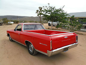 1966 EL CAMINO 350 700R4 CALIFORNIA CAR GREAT DRIVER, BLACK / YELLOW PLATES!!! image 4