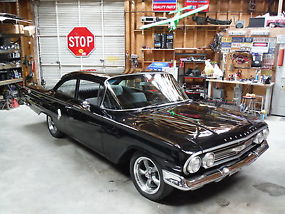 1960 RARE! BISCAYNE 2 DOOR CALIFORNIA CAR ! 350 4 SPEED, MIDNIGHT BLACK !!!