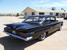 1960 RARE! BISCAYNE 2 DOOR CALIFORNIA CAR ! 350 4 SPEED, MIDNIGHT BLACK !!! image 5