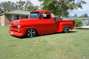 1958 chevrolet apache rare long bed stepside pickup truck v8 350 auto bed stepside pickup truck v8 350 auto