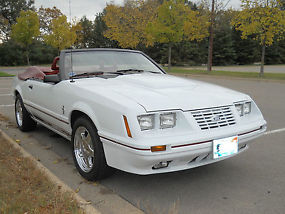 1984 20th Anniversary GT 350 4 cyc Turbo Convertible Oxford White image 3