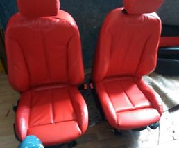bmw f30 msport red leather interior 3 series 