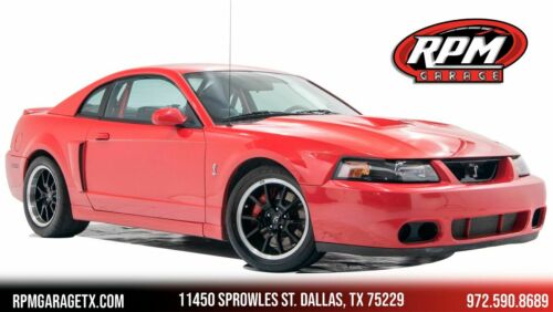 2003  Mustang SVT Cobra with Many Upgrades 106530 Miles Torch Red Coupe 8 Ma