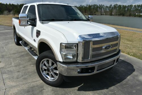 2008 Ford F250SD King Ranch 274661 Miles White Pickup Truck 8 Automatic image 1