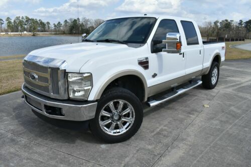 2008 Ford F250SD King Ranch 274661 Miles White Pickup Truck 8 Automatic image 5