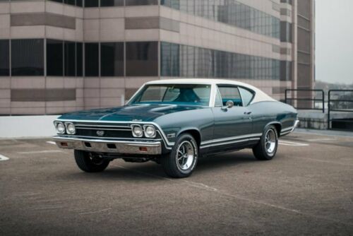 1968  Chevelle SS 1111 Miles Grotto Blue 2D CoupeManual