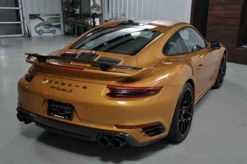 2018 Porsche 911 Turbo S Exclusive Series 1,115 Miles Golden Yellow Metallic Cou image 6