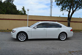 2008 BMW 750Li Base Sedan 4-Door 4.8L, WHITE ON WHITE, FINANCING AVAILABLE image 8