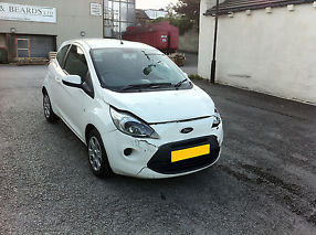 2012 (12) FORD KA EDGE WHITE DAMAGED REPAIRABLE SALVAGE BRAND NEW SHAPE TOP SPEC