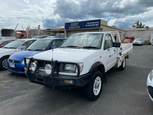 1998 NISSAN NAVARA CAB CHASSIS 3.2LTR DIESEL 4X4 5 SPEED MANUAL NO RESERVE AUCT image 1