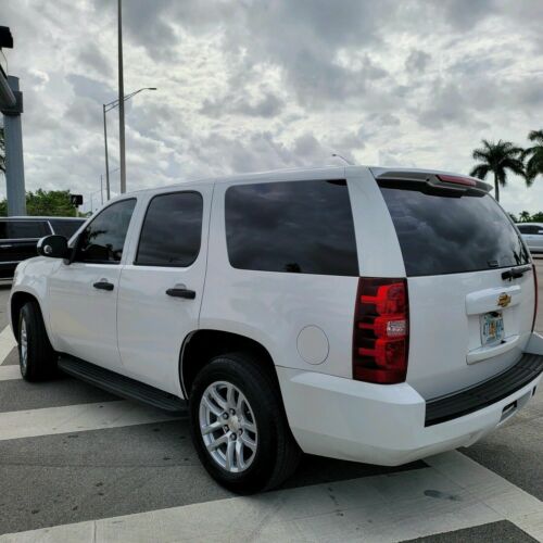 2010 Chevrolet Tahoe + 3rd Row Loaded Leather Interior SUV White RWD image 5