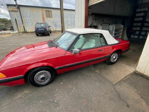 1988  Mustang Convertible Red AWD Automatic coupe