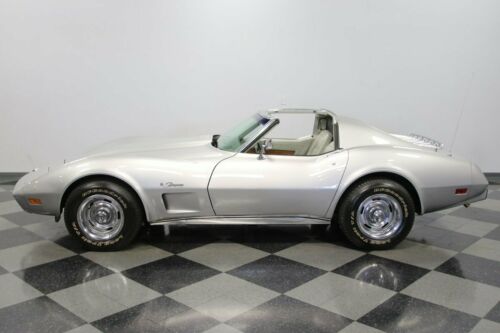 classic vintage chrome chevy vette 350 v8 4-speed manual silver image 2