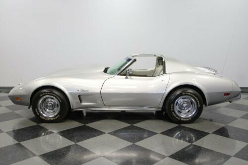 classic vintage chrome chevy vette 350 v8 4-speed manual silver image 7
