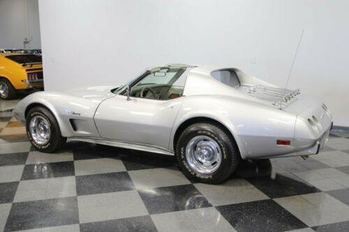 classic vintage chrome chevy vette 350 v8 4-speed manual silver image 8