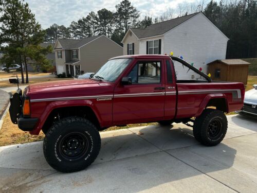 1989 Jeep Comanche Pickup Red 4WD Automatic PIONEER image 1