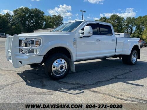 2020 Ford F-450 Super Duty Limited 4x 4 Diesel Dually Pickup 85531 Miles White