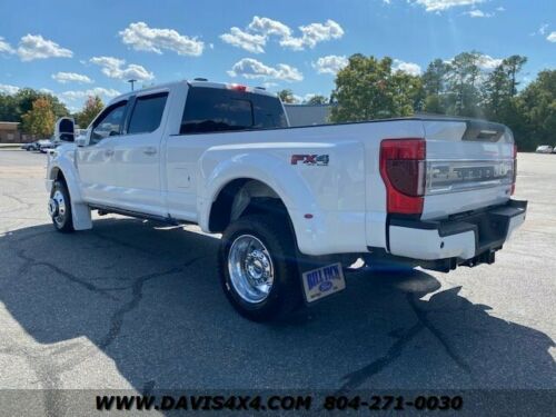 2020 Ford F-450 Super Duty Limited 4x 4 Diesel Dually Pickup 85531 Miles White image 6