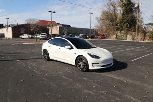 2021 Tesla Model 3 Long Range 1765 Miles White 4dr Car Electric Motor Automatic