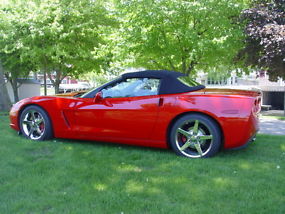 2005 Red Corvette Convertible 6 Speed Low Miles image 1